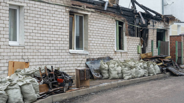 Professional Fire Damage Removal technician working in Brandon, FL